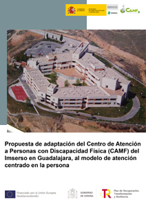 Portada Propuesta de adaptación del CAMF del Imserso en Guadalajara, al modelo de atención centrado en la persona